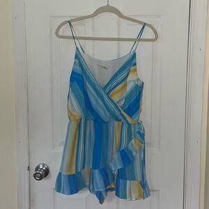 Sleeveless Side Tie Romper